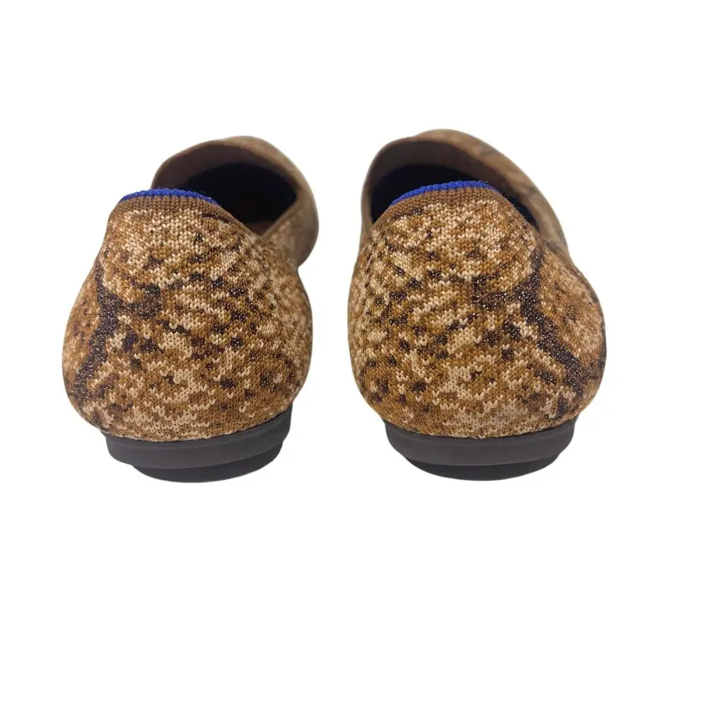 Rothy’s The Loafer Bronze Python Slip On 9